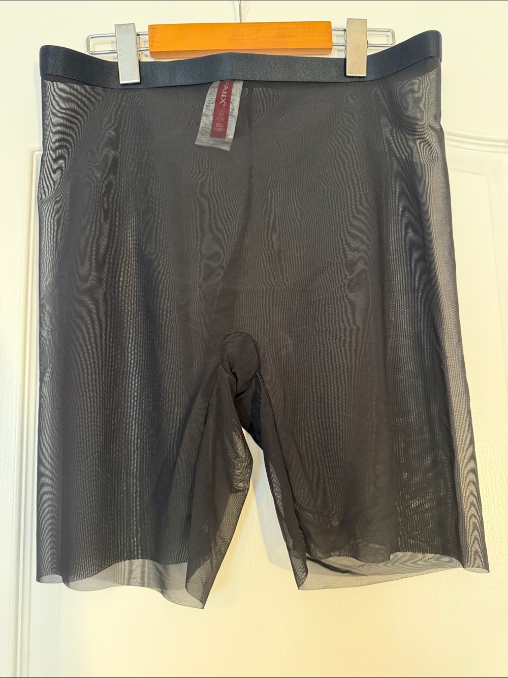 SPANX Supersmooth SheerSense Mid Thigh Shape-wear Short Black 1X NWOT